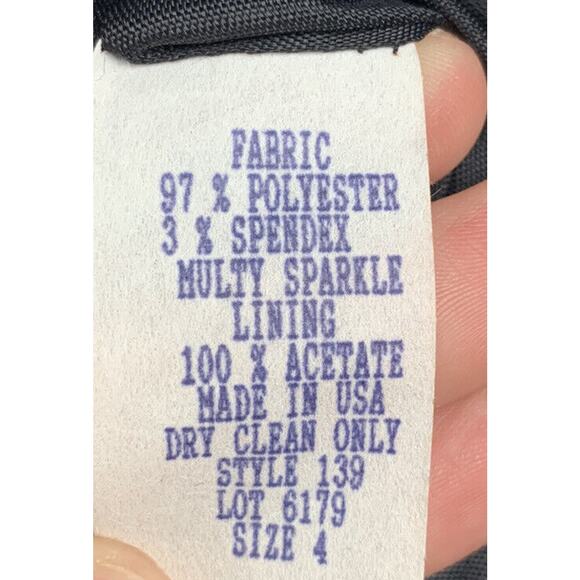 Giancarlo Ferrari Blazer Jacket Womens size 4 Multicolor Glitter/Sequin Full zip - Picture 6 of 6